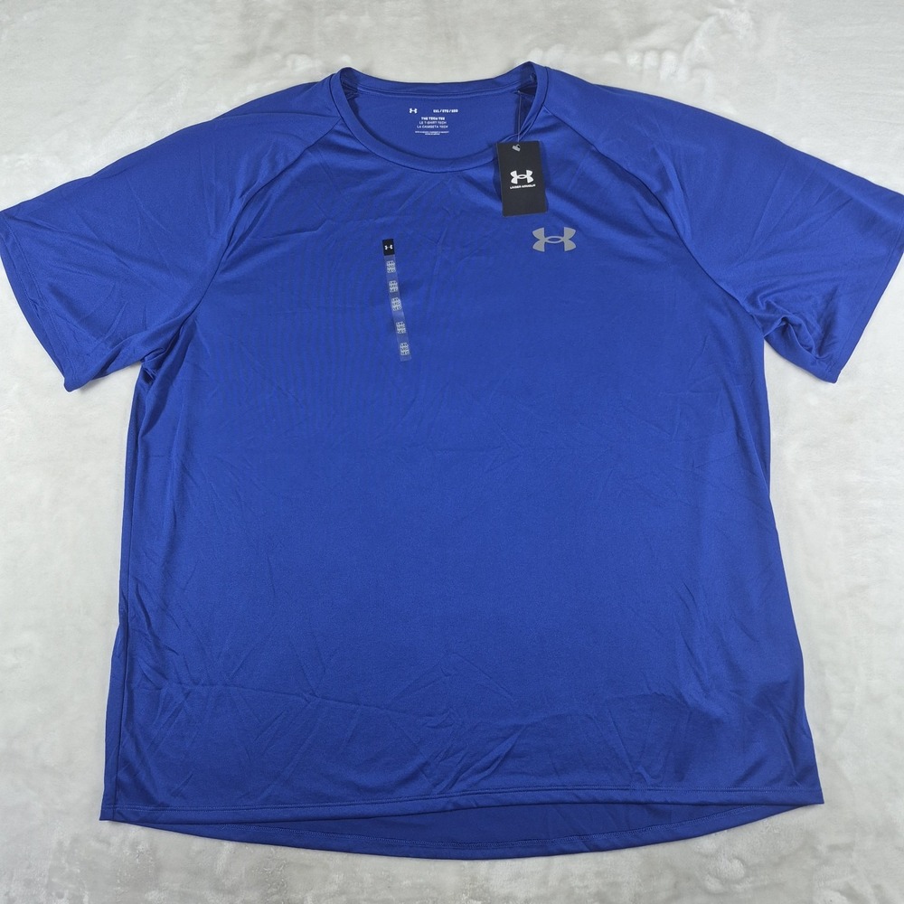Under Armour‎ Tech Tee Shirt Men's 5XL Blue Short Sleeve Casual Comfort NWT